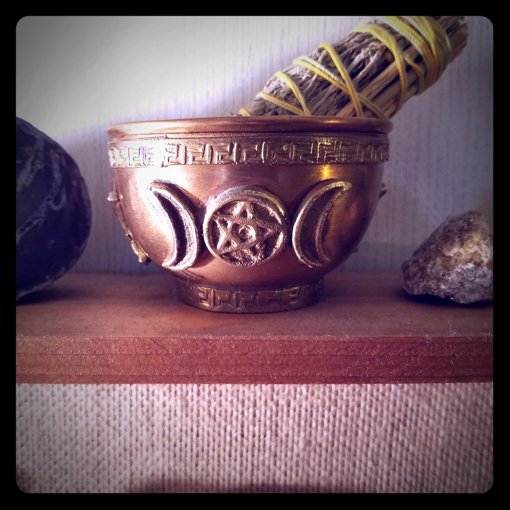 Brass offering bowl
